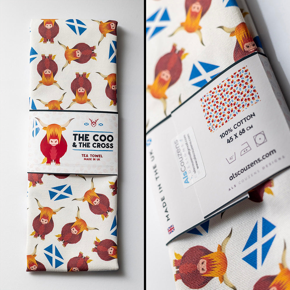 Coo & Cross Tea Towel