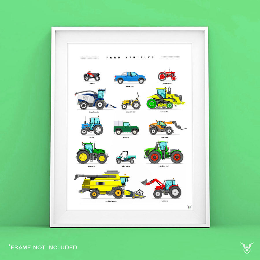 Farm Vehicles Print