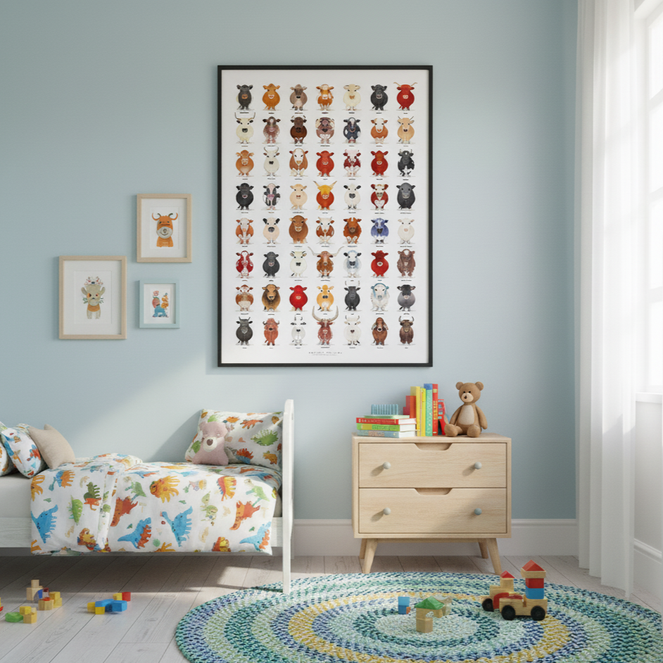 The Ultimate Cattle Breeds Poster