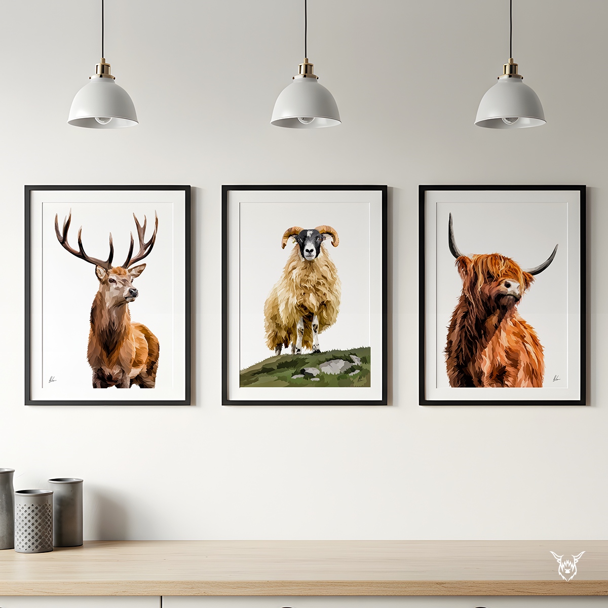 Highland Cow Portrait