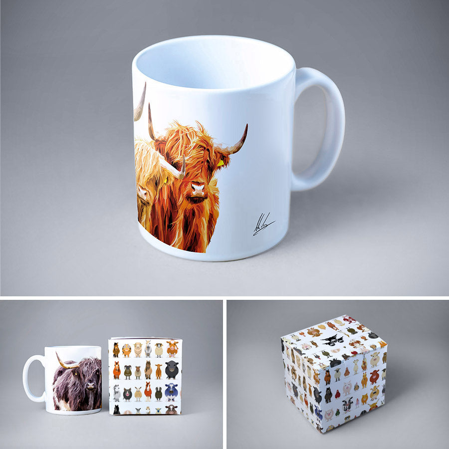 Highland Cow Trio Mug