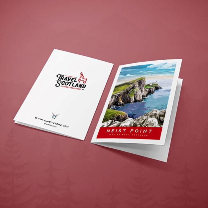 Neist point lighthouse greeting card