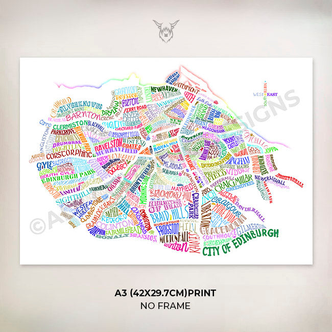 Edinburgh Colourful Word Map