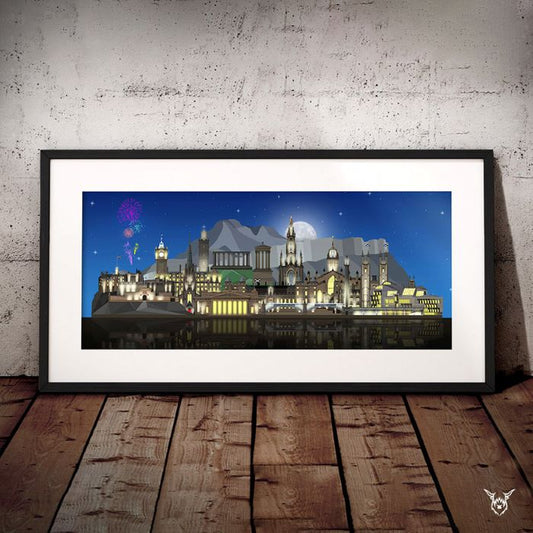Edinburgh Night Skyline