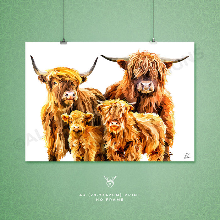 highland cow family