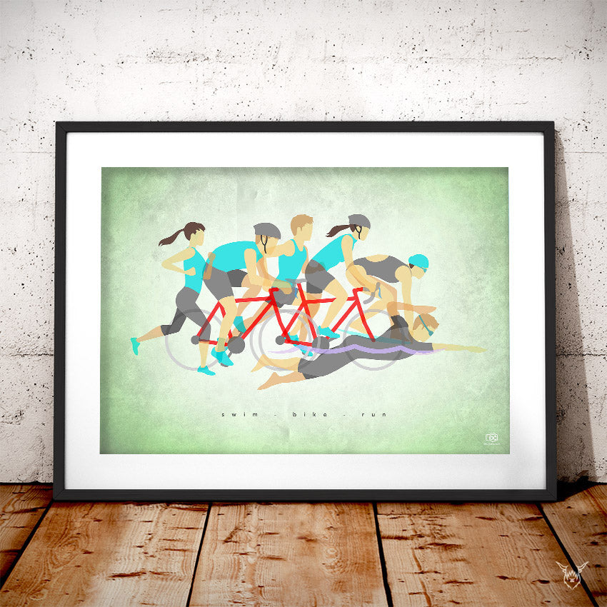 Triathlon poster gift
