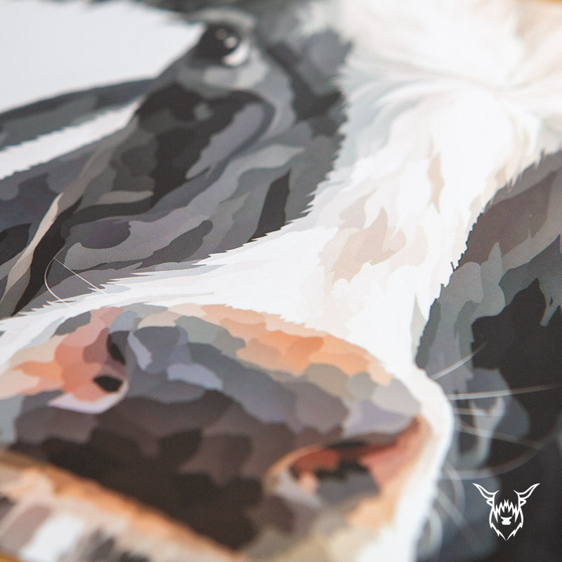 Dairy Cow Holstein Friesian cattle painting