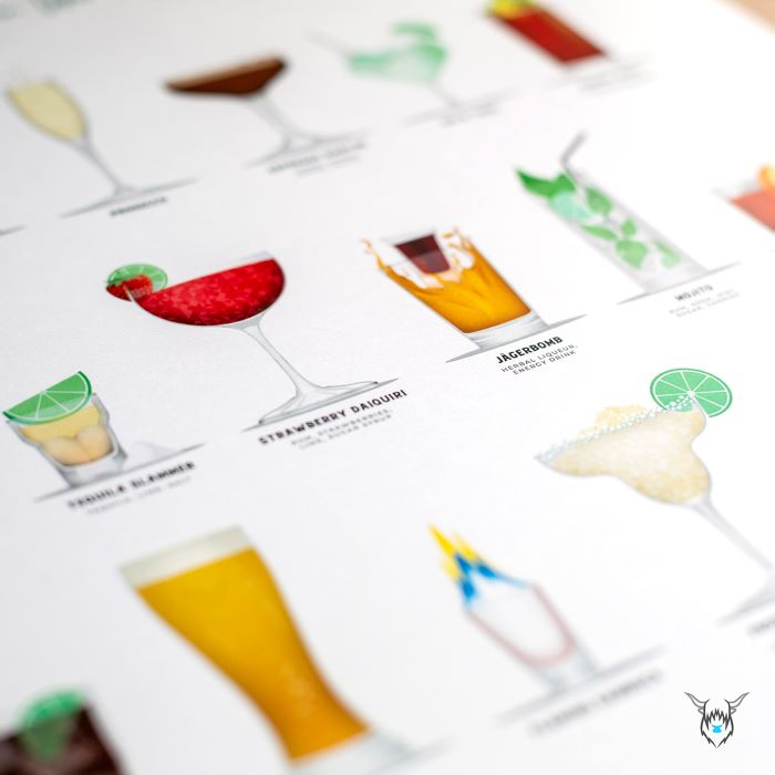 Cocktail art print