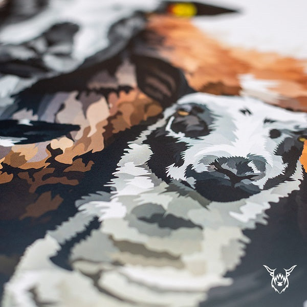 Dutch Spotted Sheep Painting Print
