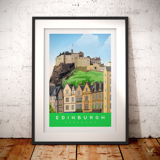 Edinburgh Castle Art Print
