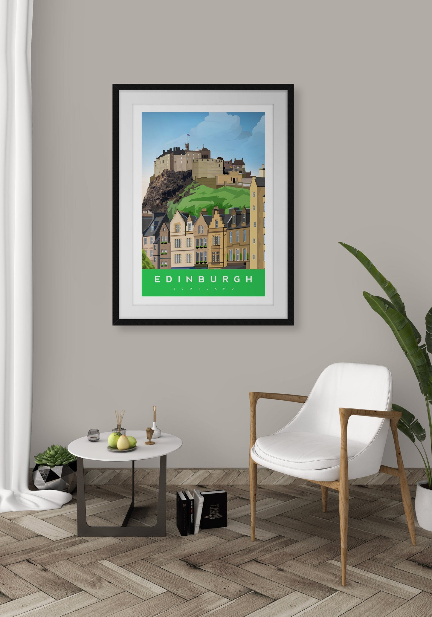 Edinburgh Castle Travel Art Poster