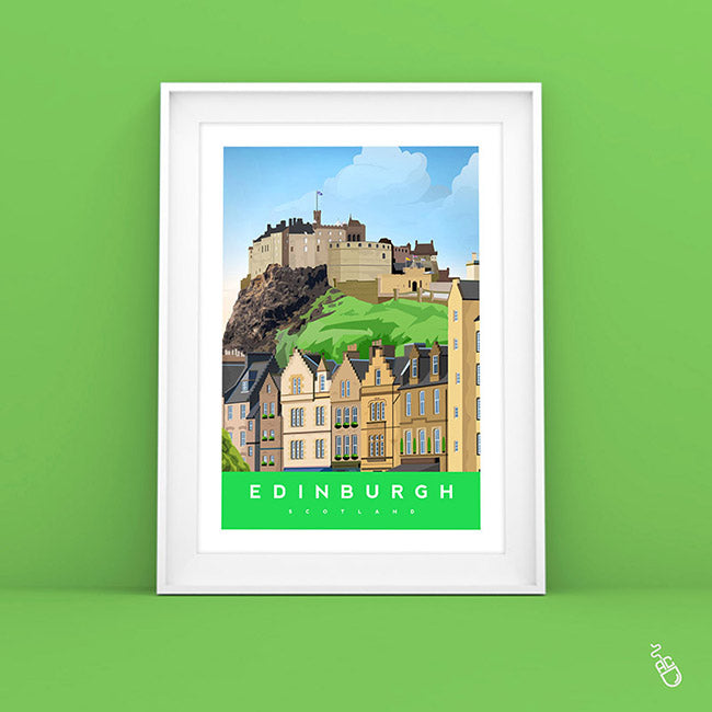 Edinburgh Castle Travel Poster