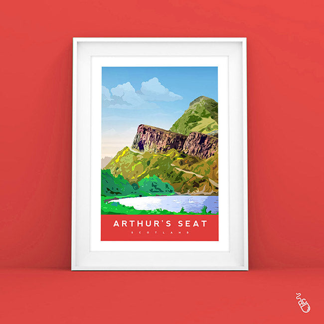 arthurs seat edinburgh art print