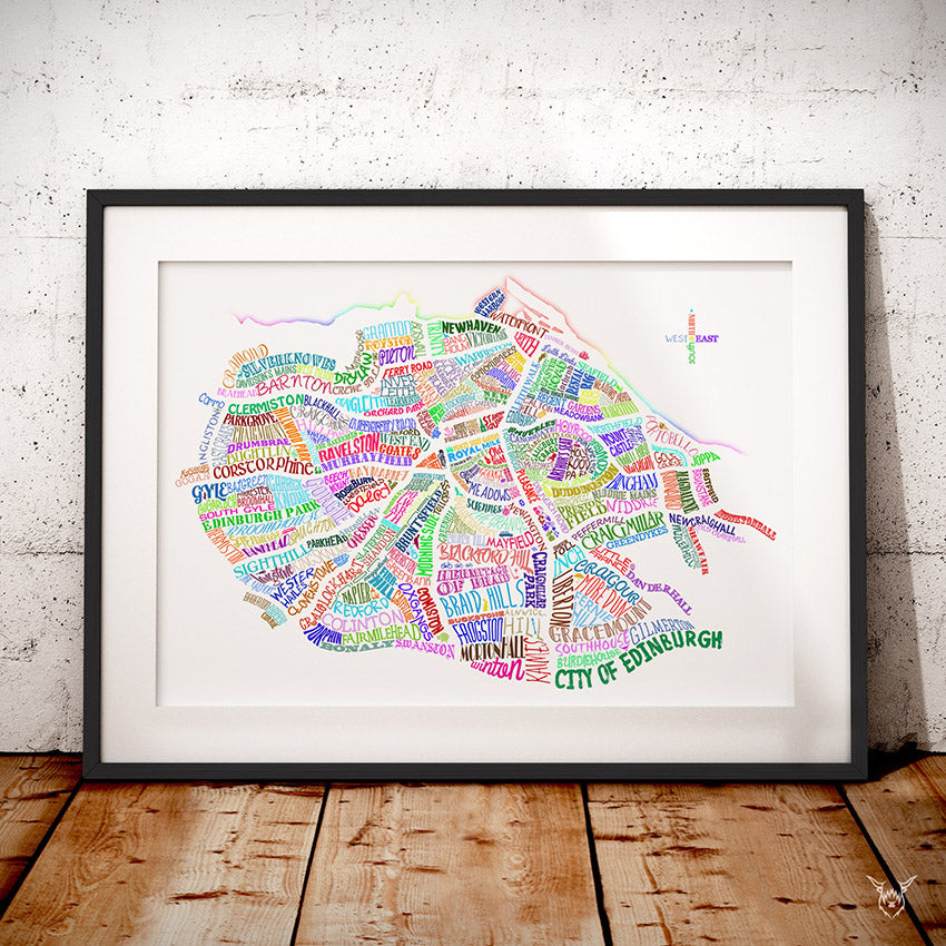 Edinburgh Colourful Word Map