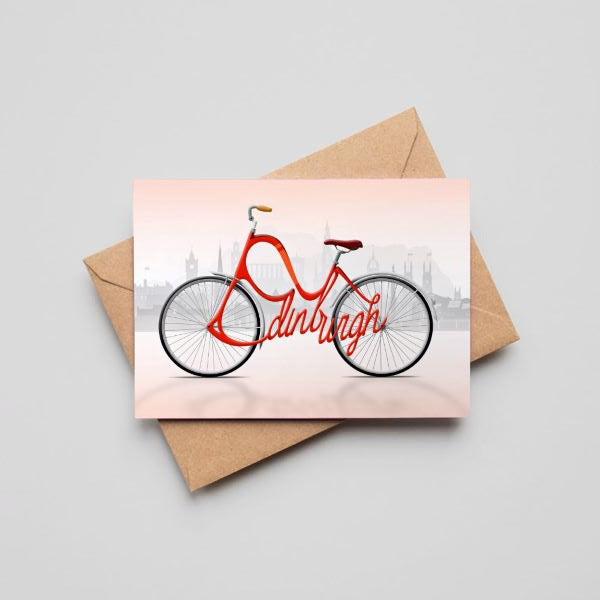 Edinburgh Bicycle Greeting Card