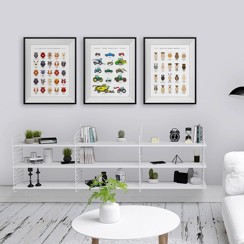Farm animals Breed prints UK