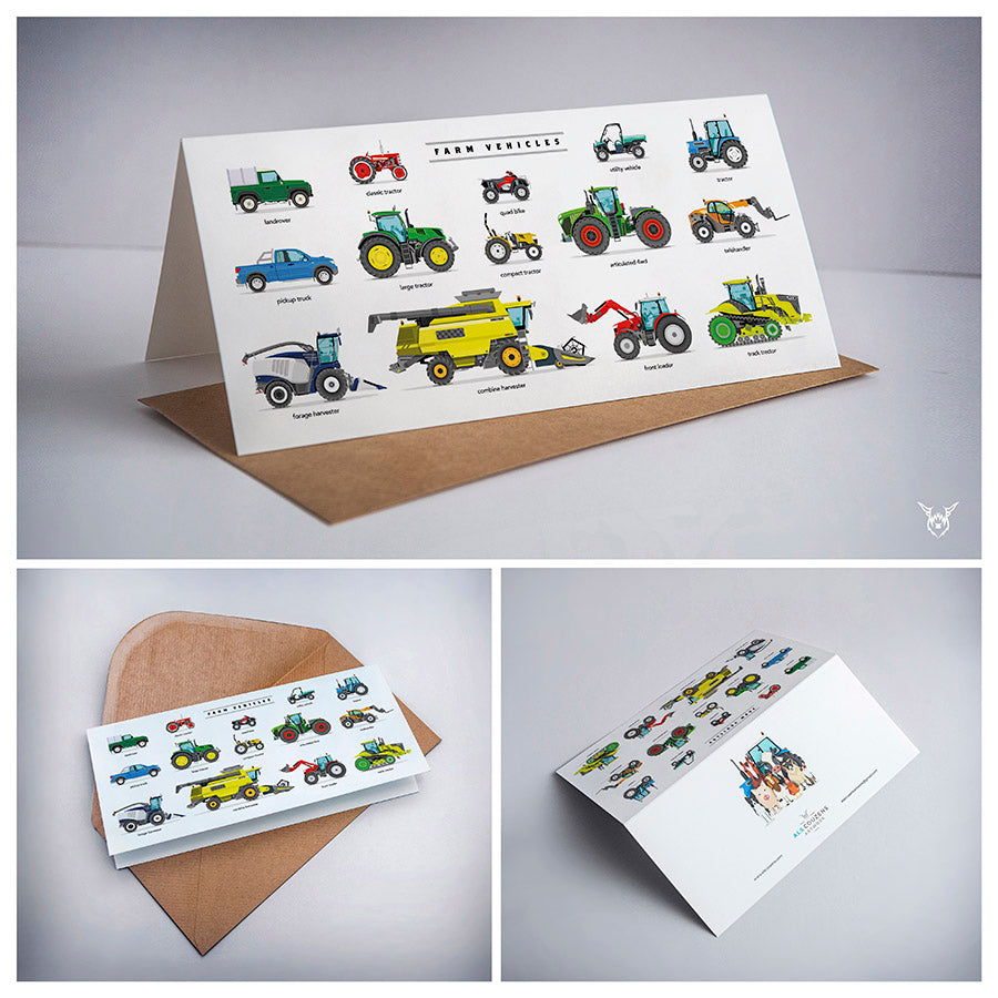 tractor birthday card