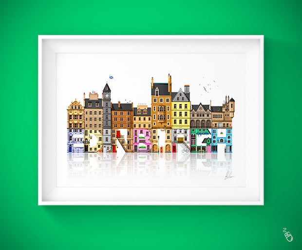 Edinburgh Auld Reekie art print