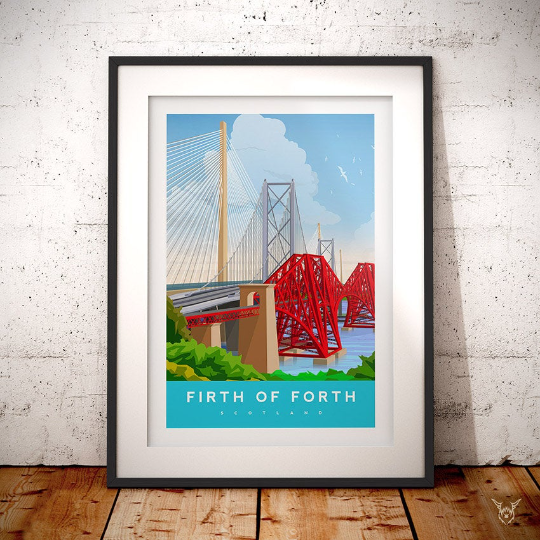 Forth Railway Bridge Travel Art