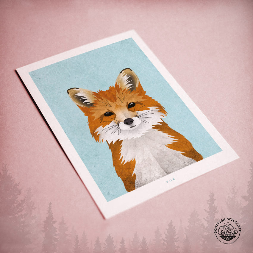 Fox greeting card