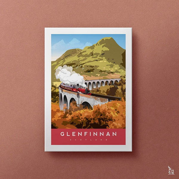 Glenfinnan viaduct railway art print