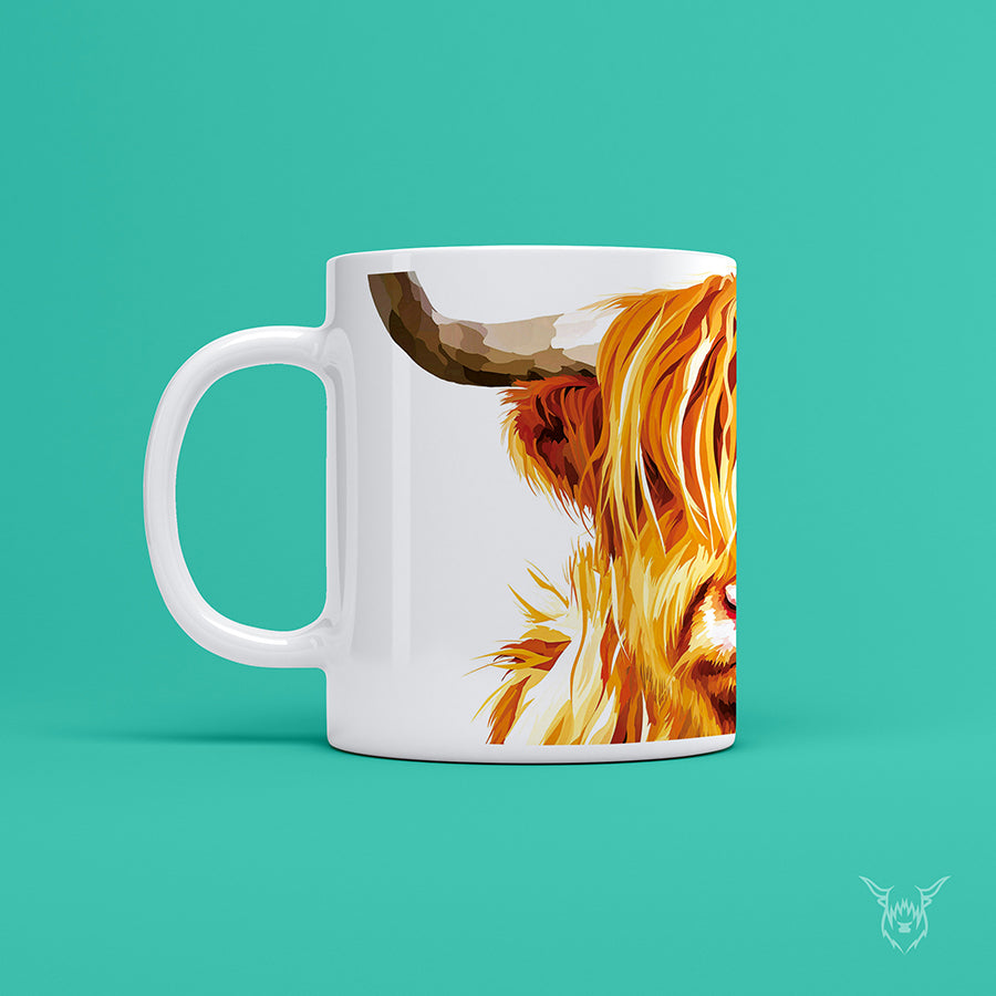 highland cow mug