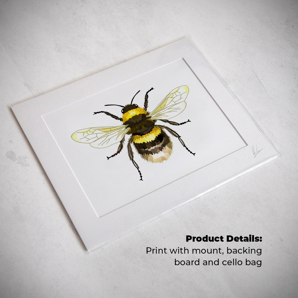Bee art print