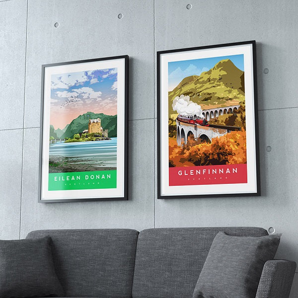 Glenfinnan viaduct railway art print