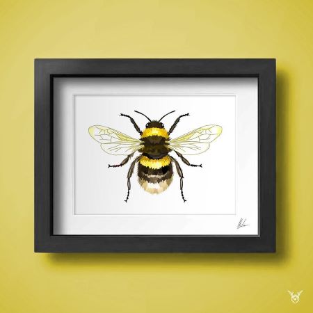 bumble bee art print