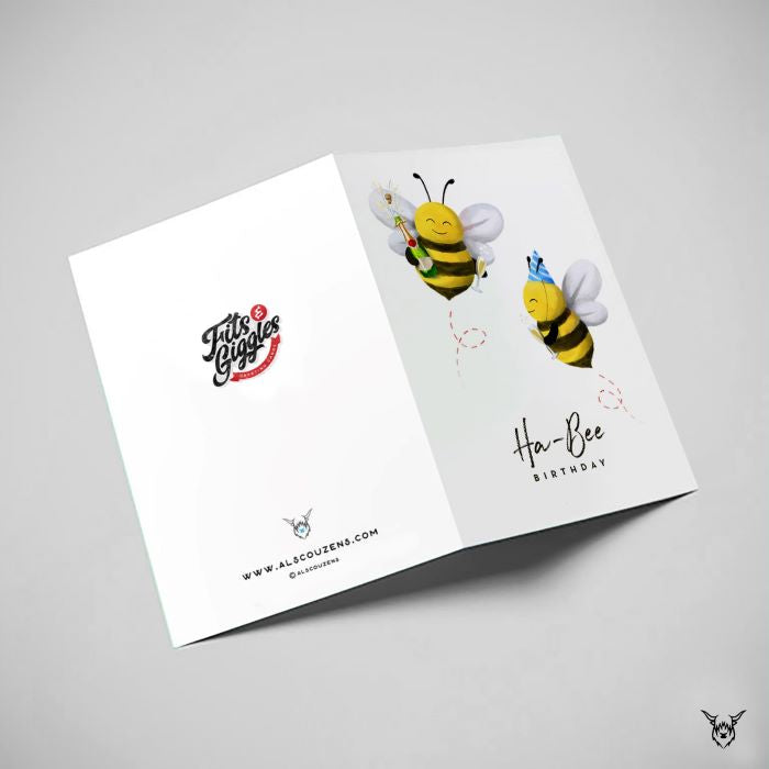 bee birthday card