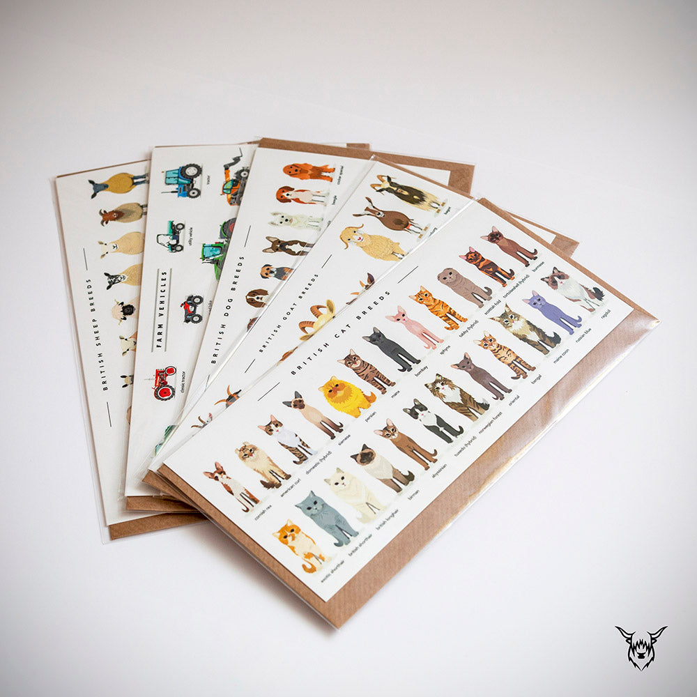 farm animal greetings cards
