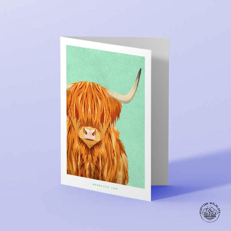 highland cow card