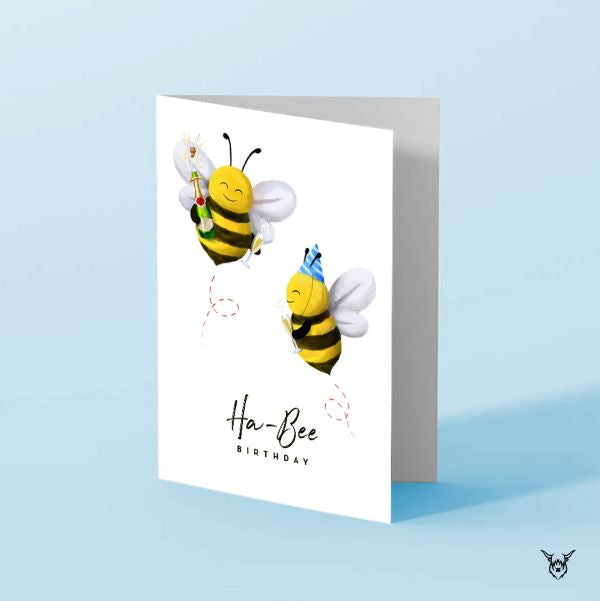 happy birthday bee card