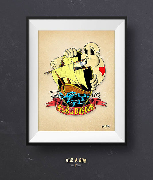 Vintage tattoo poster