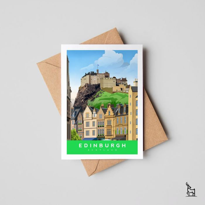 Edinburgh castle greeting card
